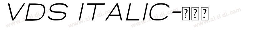 VDS Italic字体转换
